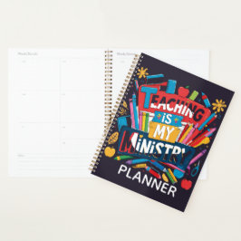 Agenda Teaching is My Ministry Planner