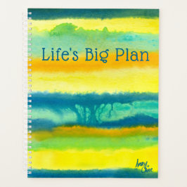 Agenda Teal de camadas quadrilhadas SSPWW e Laranja Grand