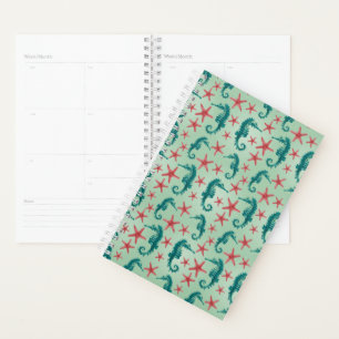 Agenda Teal Seacavalo Pattern