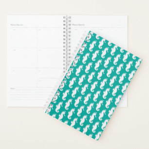 Agenda Teal Seacavalo Pattern