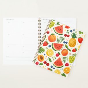 Agenda Tecido de Padrão de Frutas de Verão Melancia Tro
