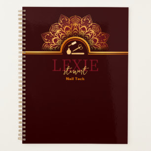 Agenda Técnica de Unhas Elegante e Sofisticada