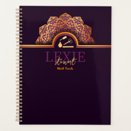 Agenda Técnica de Unhas Elegante e Sofisticada