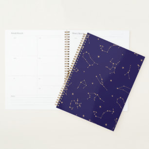Agenda Tema Celestial Dourado de Star Solareclipe