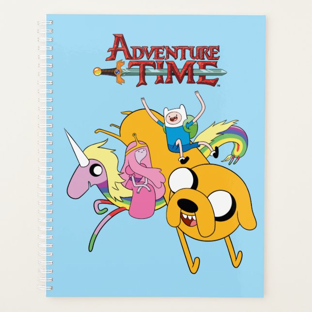 Agenda Tempo de Aventura | Senhora, Bublegum, Finn e Jake (Frente)