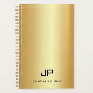 Agenda Tendência Elegante Dourado, aparência moderna, n