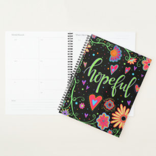 Agenda Tendência Floral Bonito e Esperançosa, Diversão Pr