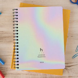 Agenda Tendy Holographic Modern Monograma Semanal