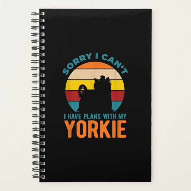 Agenda Tenho Planos Com Meu Yorkshire Terrier Yorkie (Frente)