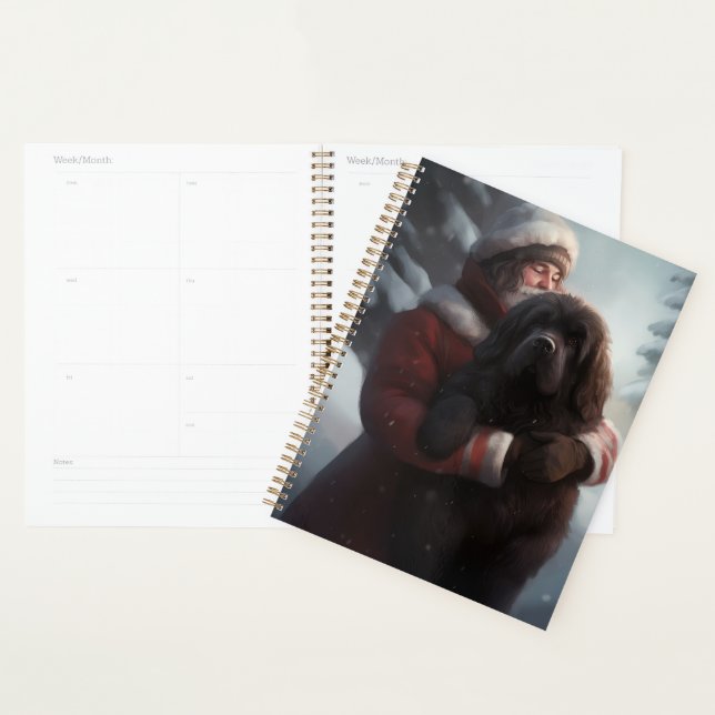 Agenda Terra Nova Com Papai Noel Natal Festivo  (Exibição)