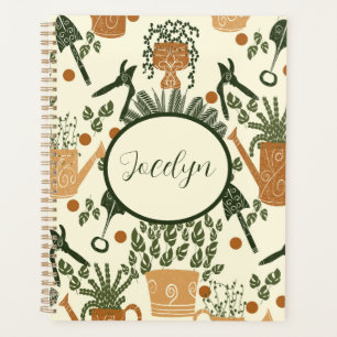 Agenda Terracota Terrosa & Planta Verde: Amante de Jardim