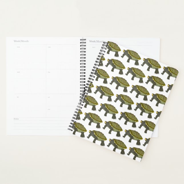 Agenda Terrapin (pattern white) - Planner (Exibição)