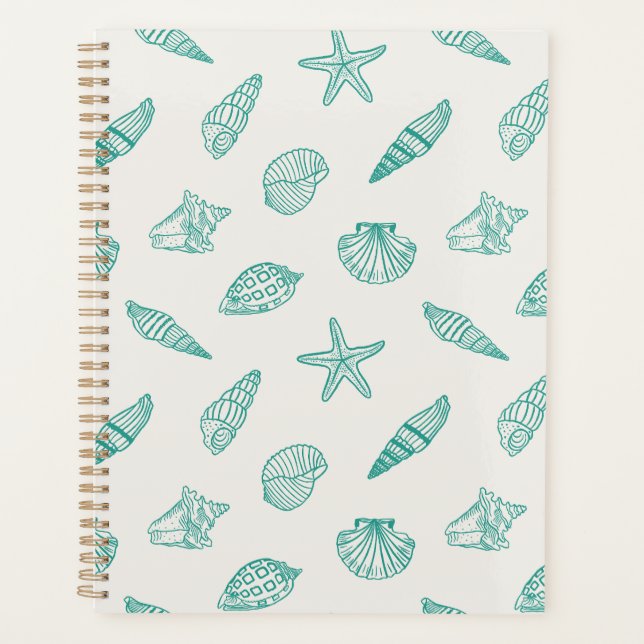 Agenda Tesouro Costeiro Teal Ivory (Frente)
