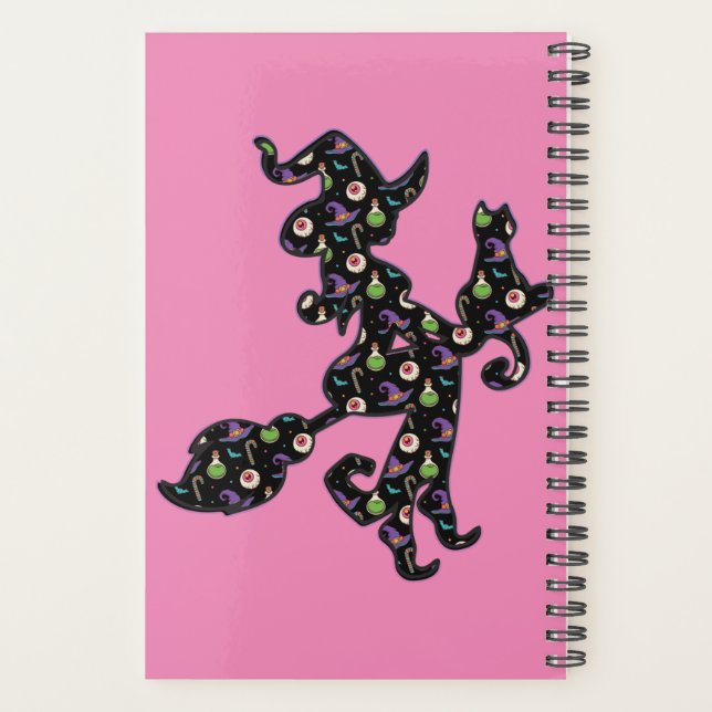 Agenda Testemunha E Gato, Humor De Halloween (Verso)