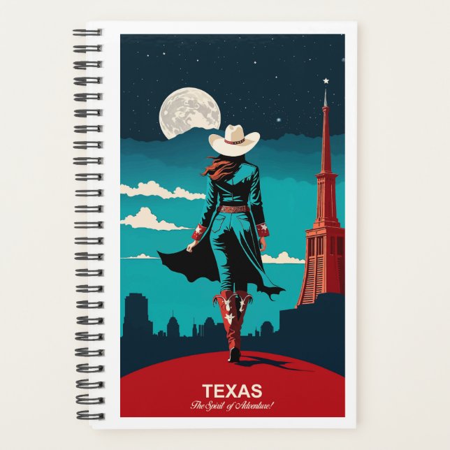 Agenda Texas Viagem: O Espírito da Aventura (Frente)