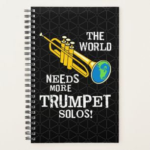 Agenda Texto Branco da Trompete Solos