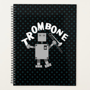 Agenda Texto Branco do Robô Trombone