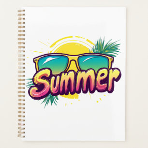 Agenda Texto de Verão - Óculos de Verão Coloridos