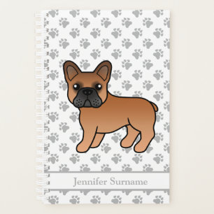 Agenda Texto e Cão de Cartoon Cachorro Vermelho