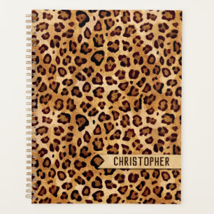 Agenda Texto Russo Leopard Imprimir Nome