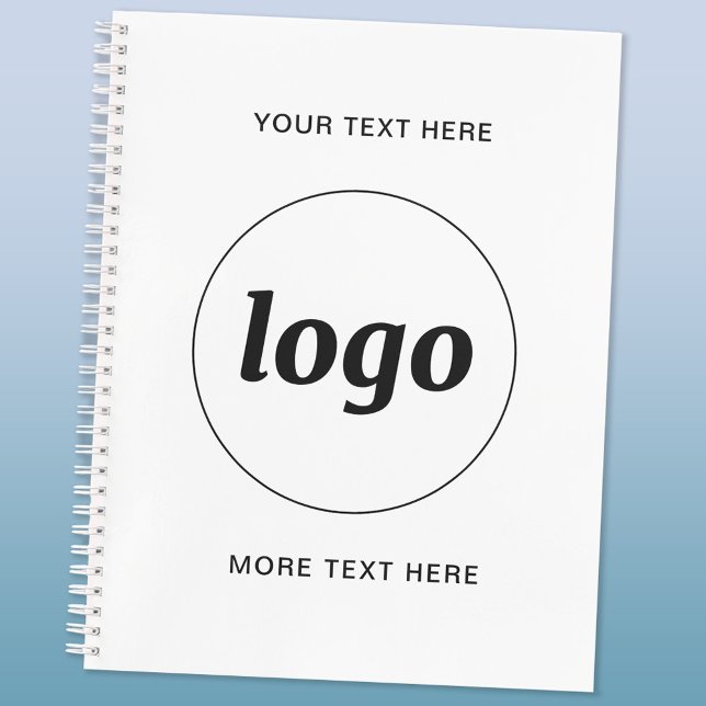 Agenda Texto Simples de Logotipo Promoção Empresarial (Logo custom text business promotional planner)