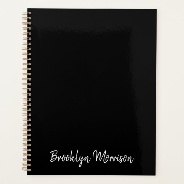 Agenda Texto simples do nome do script escrito de mão pre (Frente)