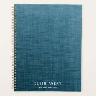 Agenda Textura azul elegante e moderna