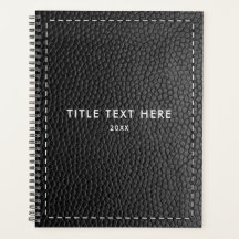 Textura e legenda de couro preto