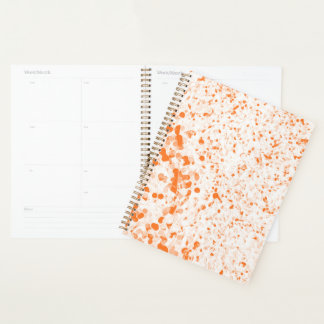 Agenda Textura Splatter - Laranja