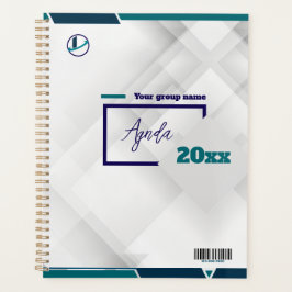 Agenda Thank you & Logo & Text personalize Planner