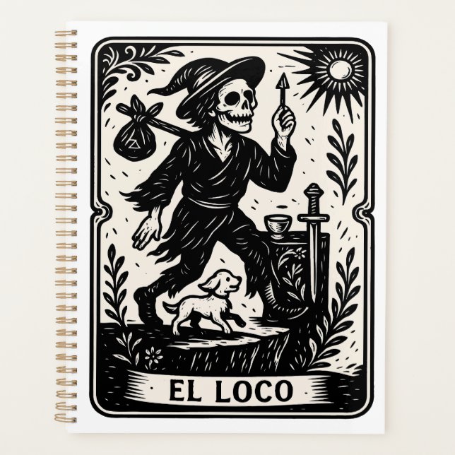 Agenda The Fool Tarot Card Art Print (Frente)