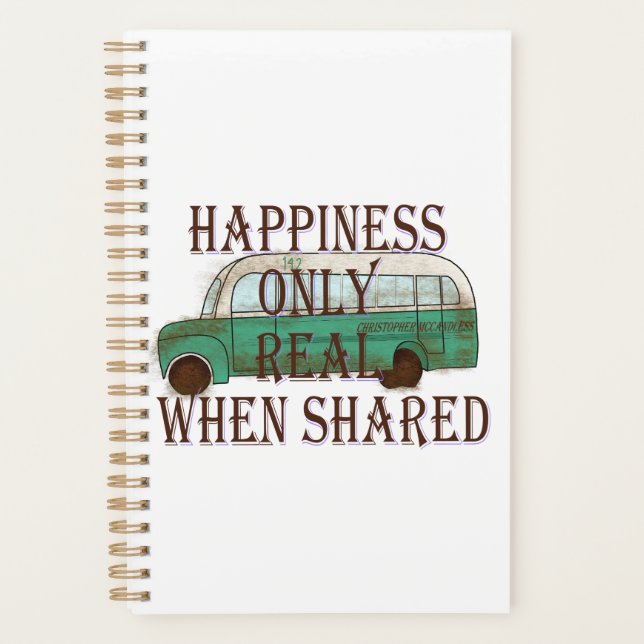 Agenda The Magic Bus: Happiness Only Real When Shared -  (Frente)