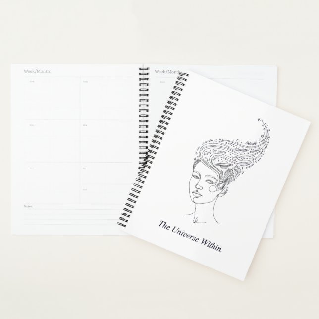 Agenda The Universe Within Minimalist Planner - Celestial (Exibição)