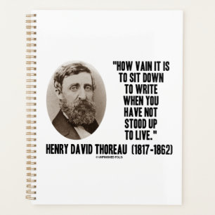 Agenda Thoreau Como Vain Sentou Para Escrever Não Parou