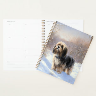 Agenda Tibetan Terrier Deixe Nevar Natal