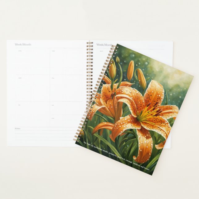 Agenda Tiger Lily Calendar (Exibição)