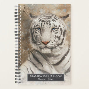 Agenda Tiger Wildlife Animal Photoption Watercolor