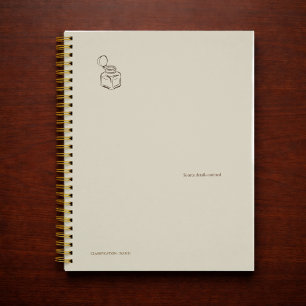 Agenda Tinteiro Dark Academia – Biblioteca Vintage Minima