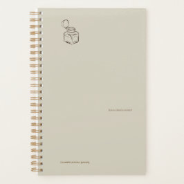 Agenda Tinteiro Dark Academia – Biblioteca Vintage Minima