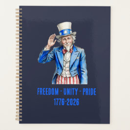 Agenda Tio Sam Feliz 4 de Julho Patriótico