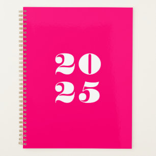 Agenda Típica de na moda de ano personalizado rosa-quente