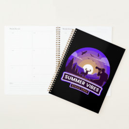 Agenda Tipografia de Ilustração de Arte de Vibrações de V