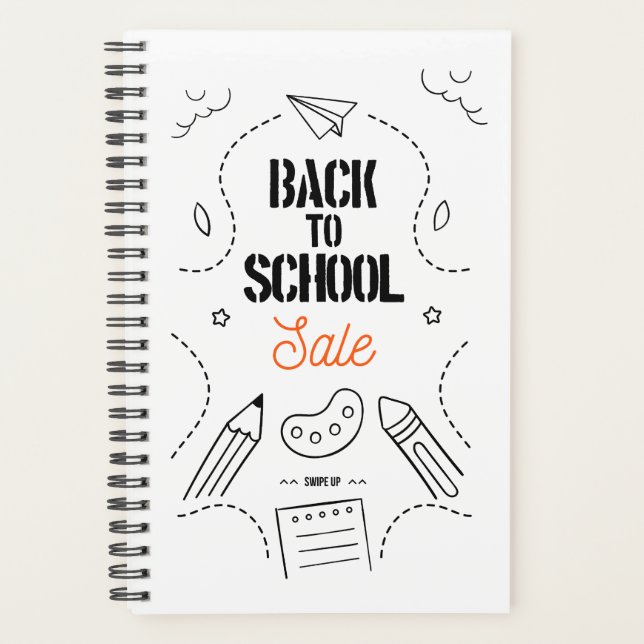 Agenda Tipografia de Volta às Aulas Design (Frente)