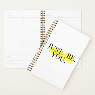 Agenda Tipografia Minimalista Motivacional Seja Você 