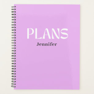 Agenda Tipografia Moderna - Púrpura Personalizada