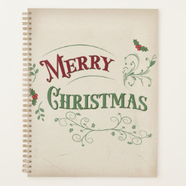 Agenda Tipografia Natalina Vintage