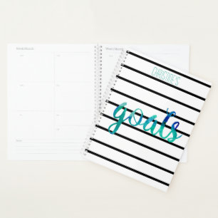 Agenda Tipografia Personalizada de Cores de Água da Tendê