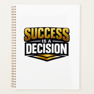 Agenda Tipografia Success Gold em Preto