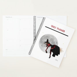 Agenda Tipsy Wity Sobre O Planador Diário Da Broom Voador