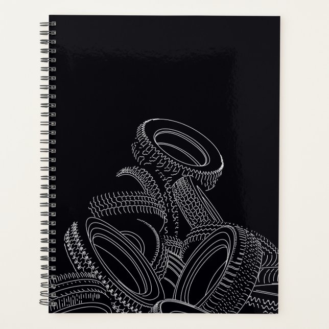 Agenda Tires Planner Calendar Notebook (Frente)